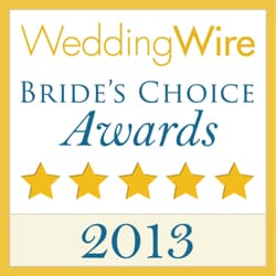 WeddingWire Couples' Choice Award Winner 2013