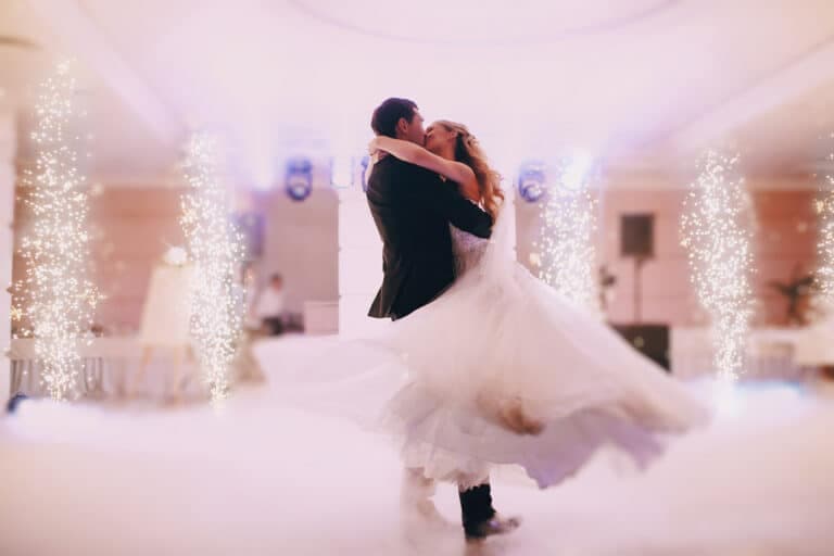 Oceanside wedding reception